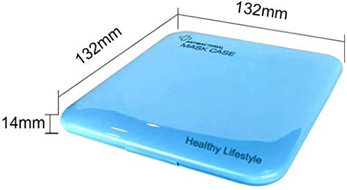 MOLEAQI Bolsa portátil de Almacenamiento de mascarillas, Caja de Almacenamiento de mascarillas Antipolvo para prevención de la contaminación de mascarillas 1 Paquete Rosa, sin incluir mascarilla