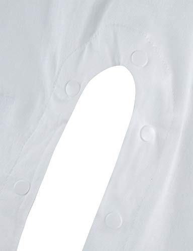 MOMBEBE COSLAND Mono Bebé Niño Disfraz Marinero Manga Corta Boina Algodón (0-3 Meses, Azul Real)