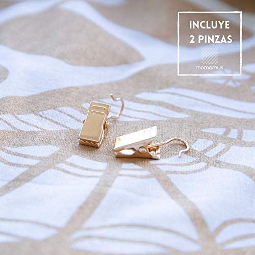 MOMOMUS Tapiz Mandala Oro - 100% Algodón, Grande, Multiuso - Pareo/Toalla de Playa Gigante - Alfombra/Manta Antiarena XXL