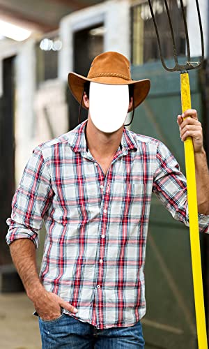 Montaje de la foto del vaquero