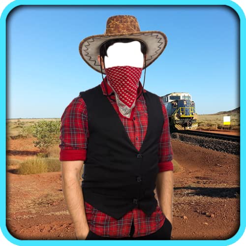 Montaje de la foto del vaquero