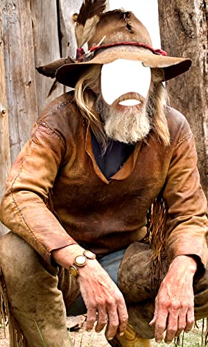 Montaje de la foto del vaquero