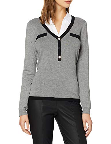 Morgan 192-meos.n Camiseta, Gris (Gris Chine Type Gris Chine Type), X-Small (Talla del Fabricante: TXS) para Mujer