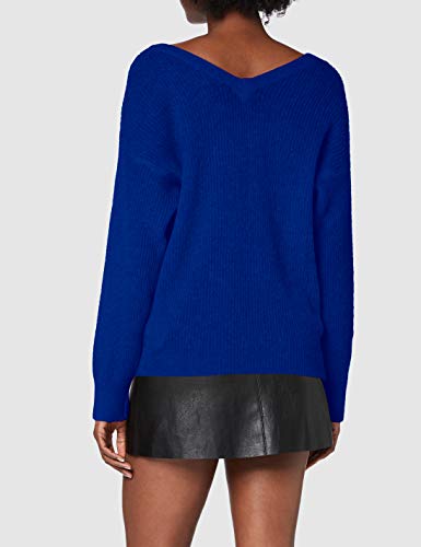 Morgan Pull Chaud Col V Matilda Suéter, Bleu ROI, TM para Mujer