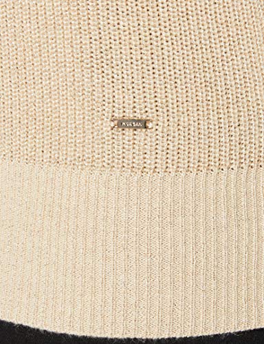 Morgan Pull Laine Boutons Manches Mixo Suéter, Ficelle, TXL para Mujer