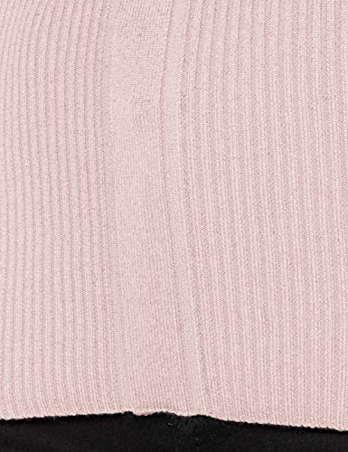Morgan Pull Manche Longue Col Roulé Lurex Mentosa Suéter, Rose Pale, TM para Mujer
