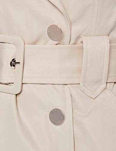 Morgan Robe Petites Manches RELITA Vestido Informal, Color Beige, 38 para Mujer