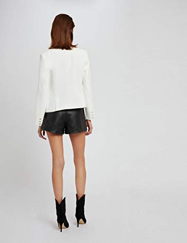 Morgan Veste Col galon rayé VECITY Blazer Casual, Off White, T34 para Mujer
