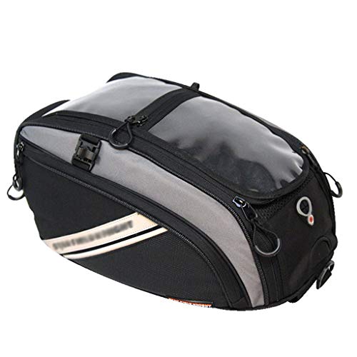 Motocicleta Casco Mochila Impermeable Ciclismo Ocio Bolsa de Viaje,Bolso de Hombro para Almacenar Teléfonos Móviles,Ropa,Computadoras Portátiles,Cascos y Más,reflectante,Doble Propósito(46x26x18cm)