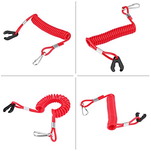 Motor de fueraborda Cable de parada de encendido Interruptor de parada de emergencia Cable de control Clip de cuerda compatible con Yamaha Todas las series