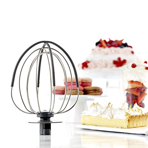 Moulinex Masterchef Gourmet QA530D - Robot Amasador 1100 W, Bol de Acero Inoxidable 4.6 L, para batir, emulsionar y amasar, 8 velocidades, Kit de pastelería + accesorios silicona y libro de recetas