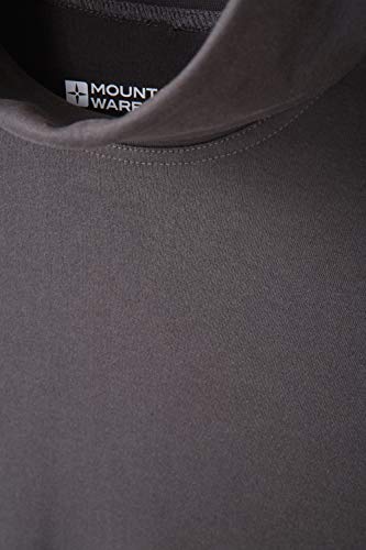 Mountain Warehouse Camiseta térmica Interior Meribel para Hombre - 100% algodón Peinado, Cuello Vuelto, Transpirable, Secado rápido y Mangas Ajustadas, fácil Cuidado, Invierno Gris Oscuro XL