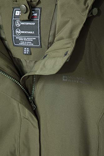 Mountain Warehouse Chaqueta Larga de Invierno 3 en 1 para Mujer de Alaskan Caqui 44