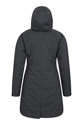 Mountain Warehouse Chaqueta Larga de Invierno 3 en 1 para Mujer de Alaskan Negro Jet 38