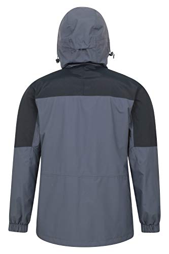 Mountain Warehouse Correspondent Hombres Abajo 3 en 1 Chaqueta - Abrigo Acolchado, Impermeable, Prendas de Abrigo Transpirables, Capucha Desmontable - Ropa de Invierno Azul XXL