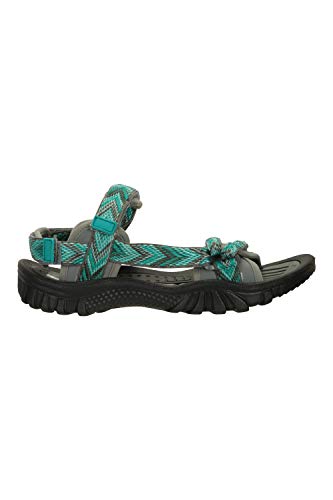 Mountain Warehouse Cyprus Sandalias para Mujer - Calzado Transpirable para Mujer, Forro de Neopreno, Plantilla con Cobertura de Microfibra - Deporte, Gimnasio, cámping Azul Talla Zapatos Mujer 38 EU