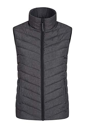 Mountain Warehouse Windemere Gilet Rellenado de Las Mujeres - Warmer Adicional del Cuerpo del Calor, Bolsillos, Chaqueta Llena del Chaleco de Las señoras, Invierno Carbón 34