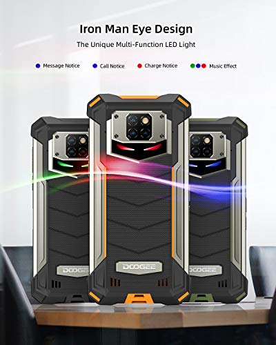Móvil Libre, DOOGEE S88 Pro Batería 10000mAh Smartphone 4G, 6GB + 128GB con Cámara Triples 21MP+Cámara Frontal 16MP, 6.3 FHD+Pulgada IP68/IP69K Móvil Resistente Android 10, LED/NFC/GPS, Negro