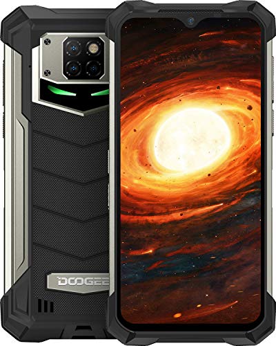 Móvil Libre, DOOGEE S88 Pro Batería 10000mAh Smartphone 4G, 6GB + 128GB con Cámara Triples 21MP+Cámara Frontal 16MP, 6.3 FHD+Pulgada IP68/IP69K Móvil Resistente Android 10, LED/NFC/GPS, Negro