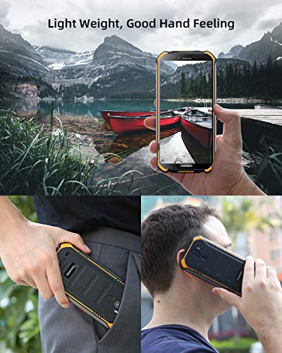 Móviles Libres, DOOGEE S40 Pro Móvil Resistente, 4GB + 64GB(SD 256GB), Cámara 13MP+2MP, Cámara Frontal 5MP, 4650mAh Movil Antigolpes, Android 10 Smartphone 4G de 5.45" HD+ Pantalla, NFC, Naranja
