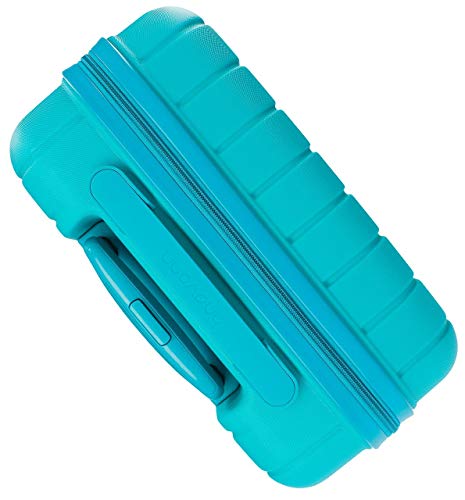 Movom Wood Maleta de cabina Azul 40x55x20 cms Rígida ABS Cierre TSA 38L 2,9Kgs 4 Ruedas Dobles Equipaje de Mano