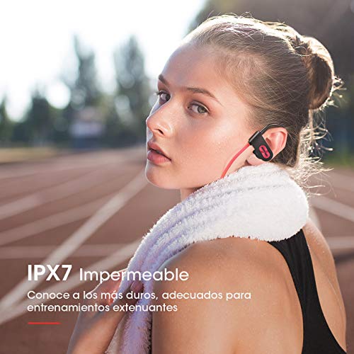 Mpow Auriculares Bluetooth Deportivos, Flame Inalámbricos Running IPX7 Impermeable Cascos V5.0 In-Ear, Correr con Micrófono, Cancelación de Ruido Gimnasio,Viajes,Deporte