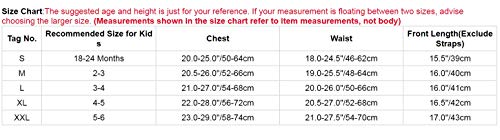 MSemis Bikini Taje de Baño Una Pieza para Bebé Niñas Impresión de Animales Flores Bañador Tirantes Playa Piscina Azul Marino 18-24 Meses