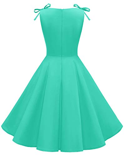 MUADRESS 1958 Vestidos Verano de Fiesta Mujer Elegante 1950s Pin Up Vintage Falda Retro Cóctel Rockabilly Clásico Tiffany L