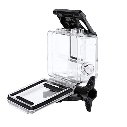 Mugast Cubierta de la Caja de la cámara a Prueba de Agua para Gopro Hero 7,30m Buceo Marco de la Carcasa de la Carcasa subacuática para Surf, Buceo, natación, Selfie, Turismo, Paracaidismo, etc.