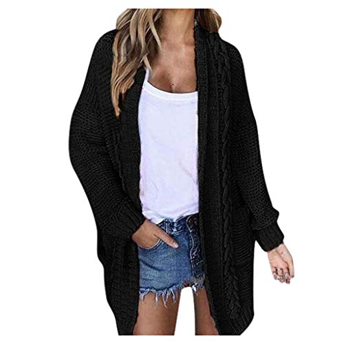 Mujer Abrigo Blanco de Cardigans imagenes Cardigan Bomber Crochet Trenca 4 Chaqueta Doble Cardigan Mujer Manga Larga Punto Marron Lana Negro Hombre Abrigo niña años Invierno Cazadora
