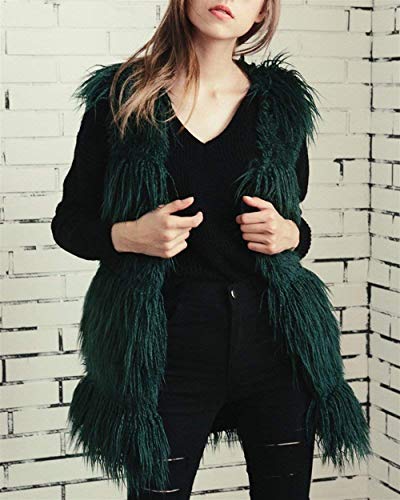 Mujer Chaleco De Piel Largos Elegantes Otoño Invierno Relaxed Piel Sintética Cazadoras Sencillos Fashion Casual Tallas Grandes Cómodo Polares Termica Chalecos De Piel Outerwear Abrigos Estilo