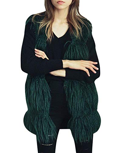 Mujer Chaleco De Piel Largos Elegantes Otoño Invierno Relaxed Piel Sintética Cazadoras Sencillos Fashion Casual Tallas Grandes Cómodo Polares Termica Chalecos De Piel Outerwear Abrigos Estilo