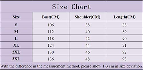 Mujer Chaleco Largo Vaquero Bolsillos Sin Mangas Denim Suelto Chaqueta con Lentejuelas Azul L