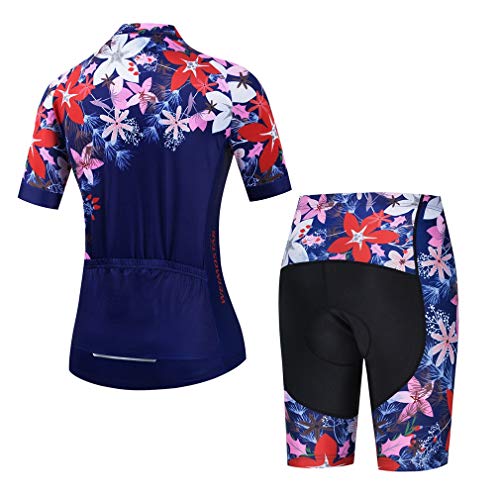 Mujer Ciclismo Jersey Set Verano Bicicletas Ropa de Montaña Ropa Ciclismo - - X-Large