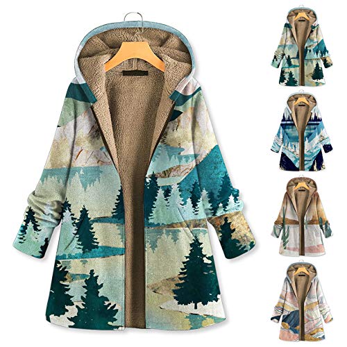 Mujer Sudadera con Capucha e Invierno de Manga Larga Chaqueta Caliente de Felpa con Cremallera Blusa Impresión Descuento Tamaño Grande Camisa Suéter para Mujer Otoño para Mujer (Rosado)