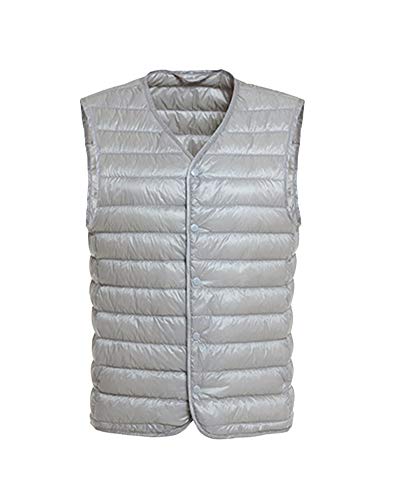 Mujer Ultra-Light Chaleco De Pluma Sin Cuello Plegable Down Chaquetas Rucio L