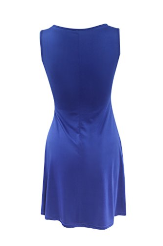 Mujer Vestidos De Fiesta De Noche Cortos Elegantes Vintage Dresses Señoras Años 50 A-Line Vestidos Jovenes Sin Mangas V Cuello Color Solido Ajustados Vestido Corto Vestidos Fiesta Vestidos Coctel De