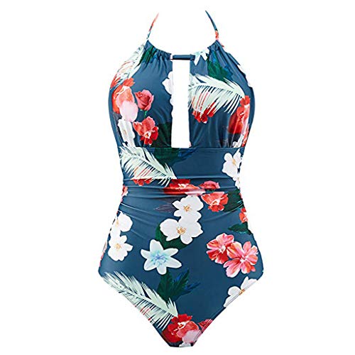 Mujer,Cintura Alta Bikinis para Mujer Bikini de Mujer 2019 Push-Up/Ropa de Verano/Estampado de cocotero en Traje de Baño de Tubo/Brasileños Bañador Ropa de Dos Piezas/Parte Inferior