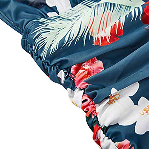 Mujer,Cintura Alta Bikinis para Mujer Bikini de Mujer 2019 Push-Up/Ropa de Verano/Estampado de cocotero en Traje de Baño de Tubo/Brasileños Bañador Ropa de Dos Piezas/Parte Inferior