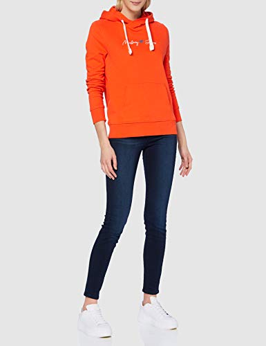 mustang Bella H Front AW Sudadera con Capucha, Naranja, M para Mujer