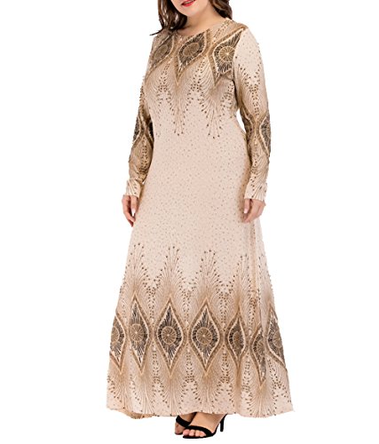 Musulman Abaya Vestido Maxi Dot Print Bat Manga Larga túnica Estilo Kimono Suelto Vestidos Moda Caftan Color de Contraste árabe tamaño Libre