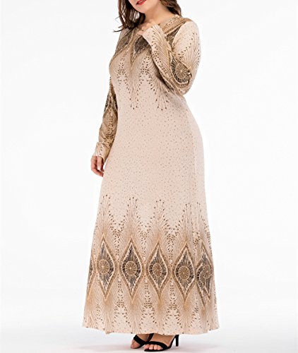 Musulman Abaya Vestido Maxi Dot Print Bat Manga Larga túnica Estilo Kimono Suelto Vestidos Moda Caftan Color de Contraste árabe tamaño Libre