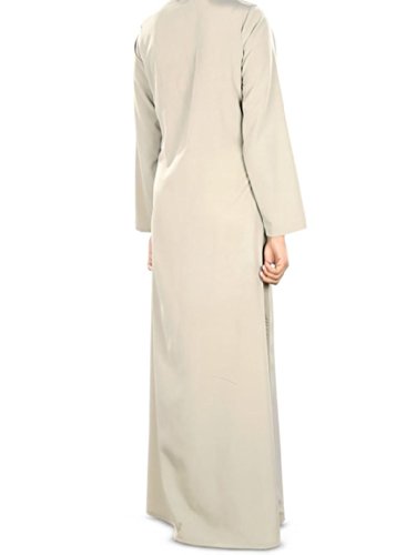 MyBatua gris islámico formal y ocasiones usan maxi abaya burqa AY-329 (2XL)