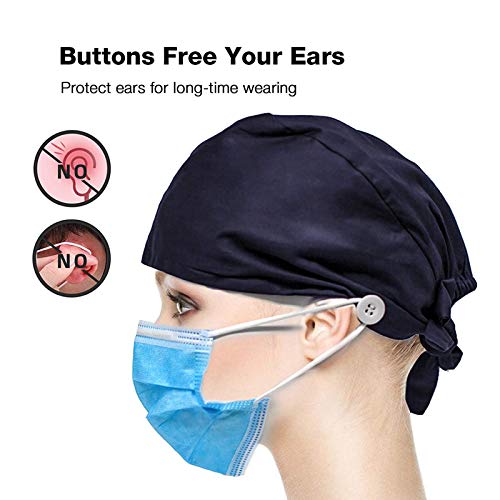 MyDaily Gorra de trabajo con banda para el sudor, gorra de nota musical, gorra ajustable tipo turbante para mujeres y hombres