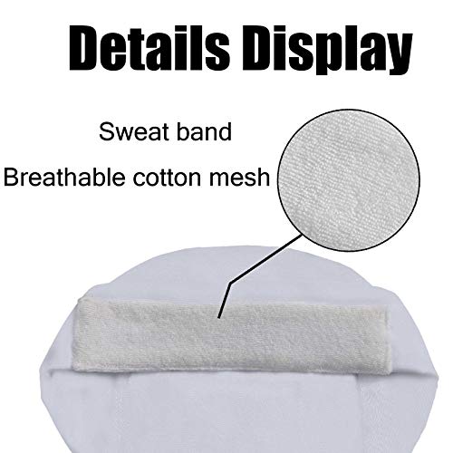 MyDaily Gorra de trabajo con banda para el sudor, gorra de nota musical, gorra ajustable tipo turbante para mujeres y hombres