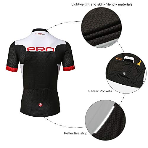 Mysenlan Hombre Jersey de Ciclismo Maillot Ropa Manga Corta para Bicicleta Verano Cycling Conjunto con Pantalones Cortos
