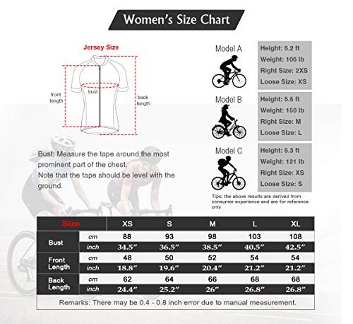 Mysenlan Maillot de Ciclismo Mujer Camiseta Manga Corta Jersey Ropa para Bicicleta Verano MTB Camisa