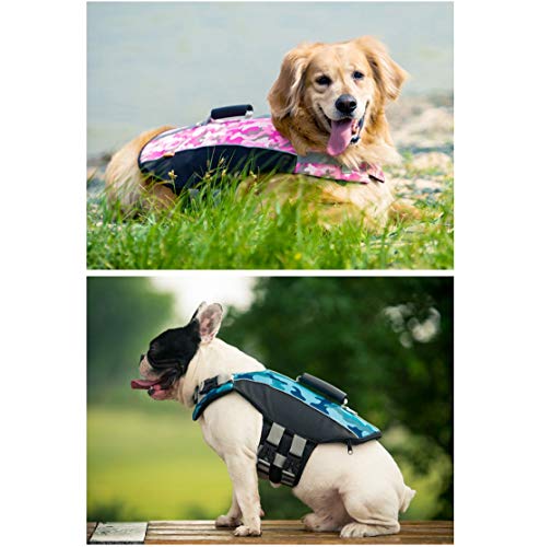 N / A Chalecos Salvavidas Perro Chalecos De Seguridad para La Natación Navegación Piragüismo, Flotación Chaleco con Rescate De La Manija Superior Flotabilidad para Mascotas La Vida del Perro