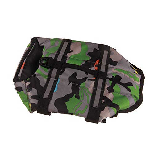 N / A Perros Lifesaver Chalecos De Seguridad Chalecos para Natación Navegación Piragüismo, Chaleco Salvavidas con Rescate De La Manija Superior A La Flotabilidad del Traje De Baño para Mascotas