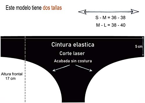 "N/A" Braga Bikini Traje de baño de Mujer/Corte brasileña sin Costuras Corte Laser/Ropa Moda Mujer (Azul, S-M)
